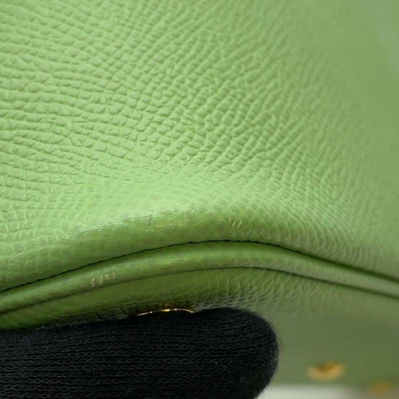 エルメス ハンドバッグ ボリード27 ヴェールクリケット/ゴールド金具 エプソン Y刻印 2wayショルダー