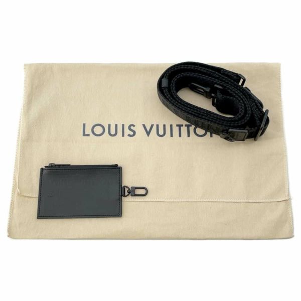 ルイヴィトン ショルダーバッグ アエログラム・レザー メッセンジャー・ヴォワヤージュ M59329 LOUIS VUITTON クラッチ 黒