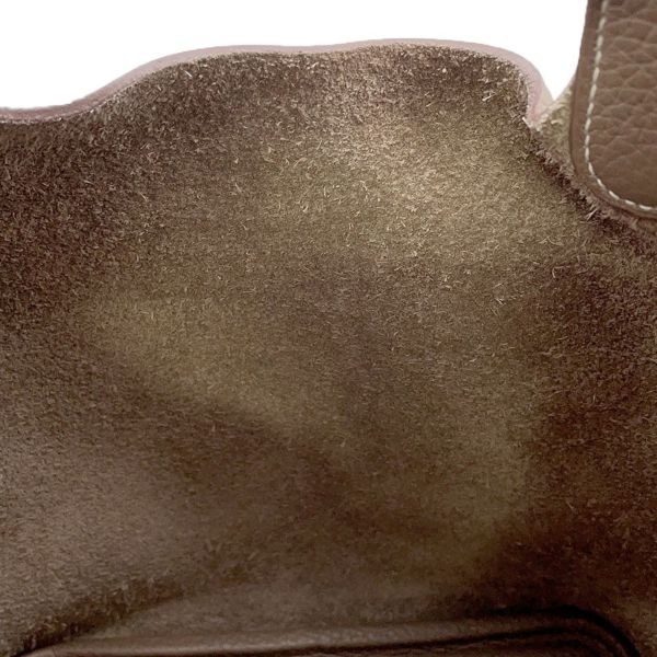 エルメス ハンドバッグ ピコタンロックPM エトゥープ/シルバー金具 トリヨンクレマンス Y刻印