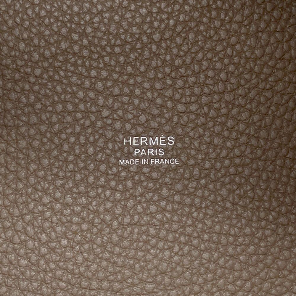 エルメス ハンドバッグ ピコタンロックPM エトゥープ/シルバー金具 トリヨンクレマンス Y刻印