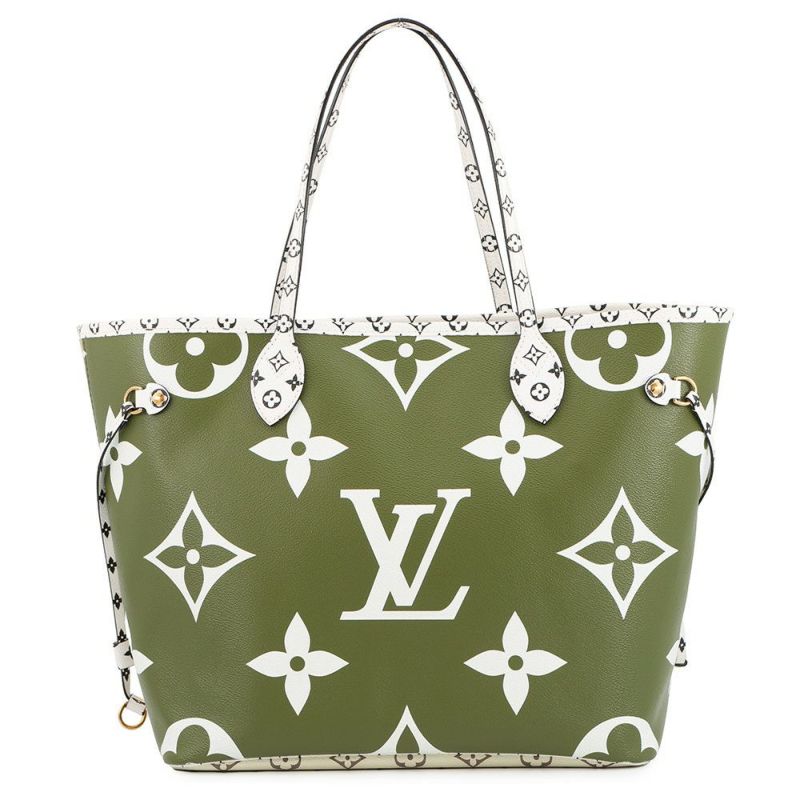 ルイヴィトン トートバッグ モノグラム・ジャイアント ネヴァーフルMM ポーチ付き M44568 LOUIS VUITTON