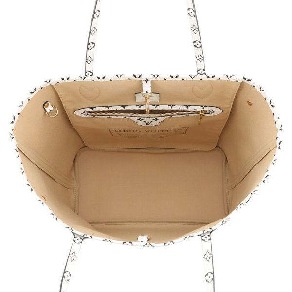 ルイヴィトン トートバッグ モノグラム・ジャイアント ネヴァーフルMM ポーチ付き M44568 LOUIS VUITTON