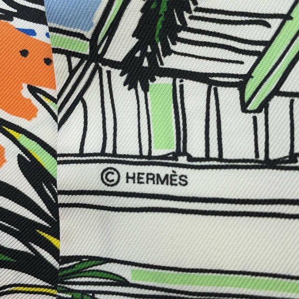 エルメス スカーフ ツイリー レイユール・デテ RAYURES D'ETE HERMES シルクツイル 2023年春夏