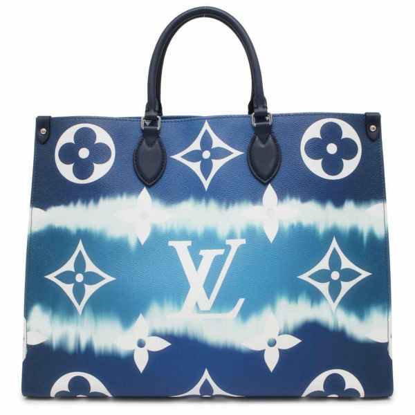 ルイヴィトン トートバッグ モノグラム LVエスカル オンザゴーGM M45120 LOUIS VUITTON ヴィトン バッグ 青