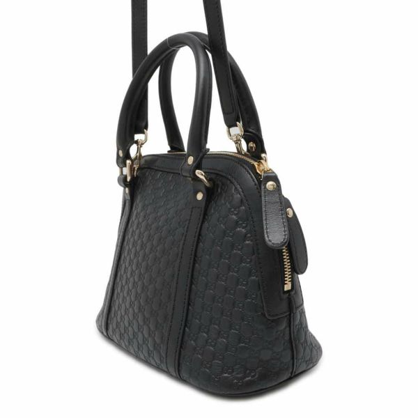 グッチ ハンドバッグ マイクログッチシマ 449654 GUCCI 2WAYショルダーバッグ GG柄 アウトレット品 黒