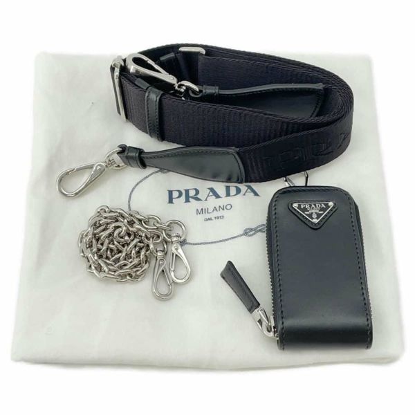 プラダ ショルダーバッグ トライアングル ナイロン 1BH190 PRADA バッグ 黒