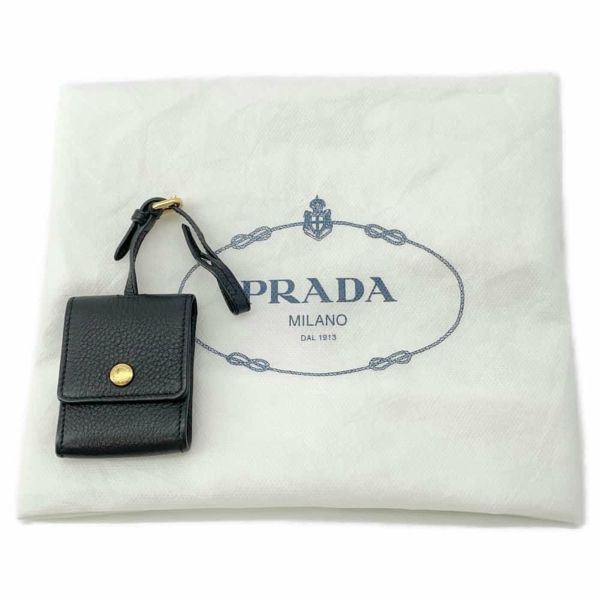 プラダ トートバッグ レザー 1BG048 PRADA バッグ ポーチ付き 黒