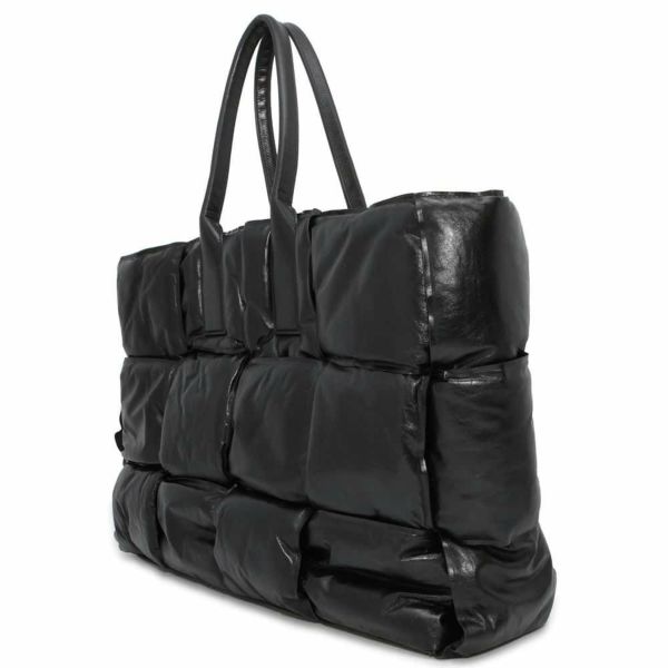 ボッテガヴェネタ トートバッグ スカッシュ マキシイントレチャート 629194 BOTTEGA VENETA 黒