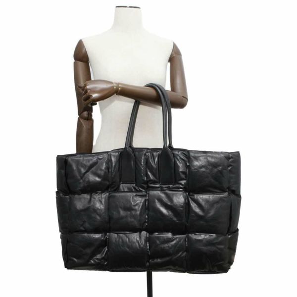 ボッテガヴェネタ トートバッグ スカッシュ マキシイントレチャート 629194 BOTTEGA VENETA 黒