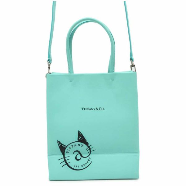 ティファニー ハンドバッグ キャットストリート レザー Tiffany&Co. 2wayショルダー