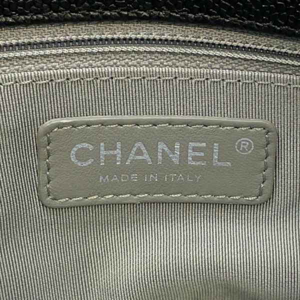 シャネル チェーンショルダーバッグ マトラッセ ココマーク フレンチリビエラ キャビアスキン CHANEL 黒