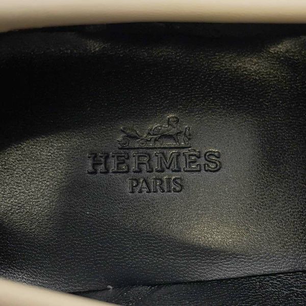 エルメス モカシン ロワイヤル レザー レディースサイズ37 HERMES 靴 黒