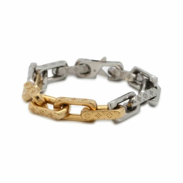 ルイヴィトン ブレスレット モノグラム チェーン サイズM M1555M LOUIS VUITTON アクセサリー