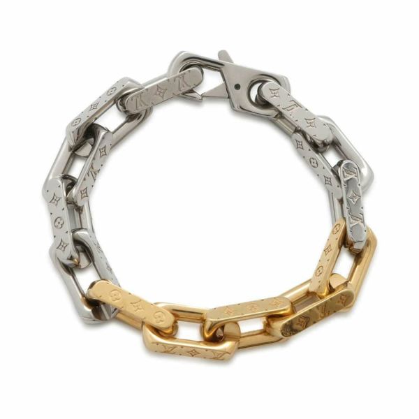 ルイヴィトン ブレスレット モノグラム チェーン サイズM M1555M LOUIS VUITTON アクセサリー