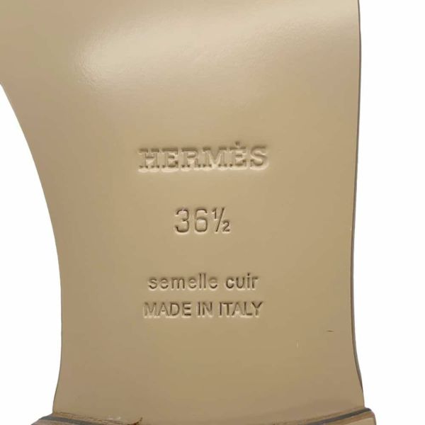 エルメス モカシン デスタン カーフレザー レディースサイズ36 1/2 HERMES 靴 白