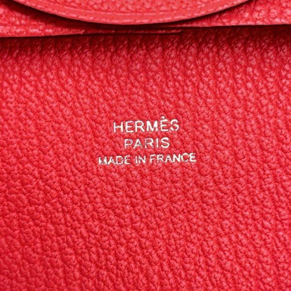 エルメス コインケース バスティア オレンジフィールド シェブルミゾル W刻印 HERMES 財布