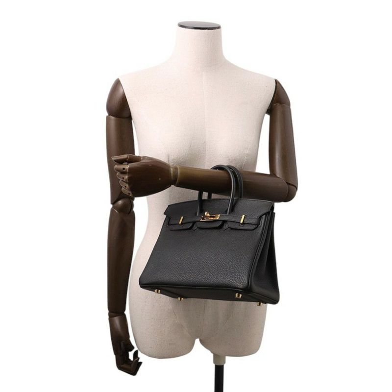 エルメス バーキン25 ブラック/ゴールド金具 トゴ Z刻印 HERMES Birkin ハンドバッグ 黒