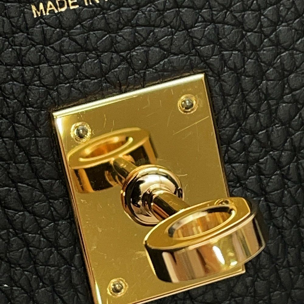 エルメス バーキン25 ブラック/ゴールド金具 トゴ Z刻印 HERMES Birkin ハンドバッグ 黒