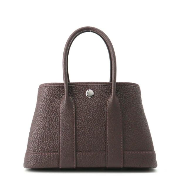 エルメス トートバッグ ネオ・ガーデン 23 ガーデンパーティ エベンヌ/シルバー金具 ネゴンダ K刻印