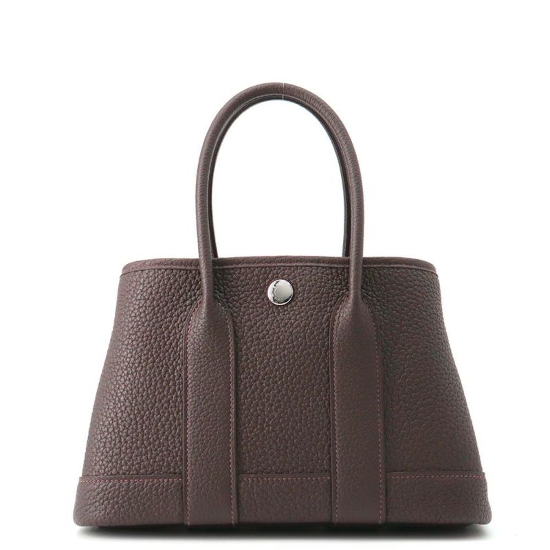 エルメス トートバッグ ネオ・ガーデン 23 ガーデンパーティ エベンヌ/シルバー金具 ネゴンダ K刻印