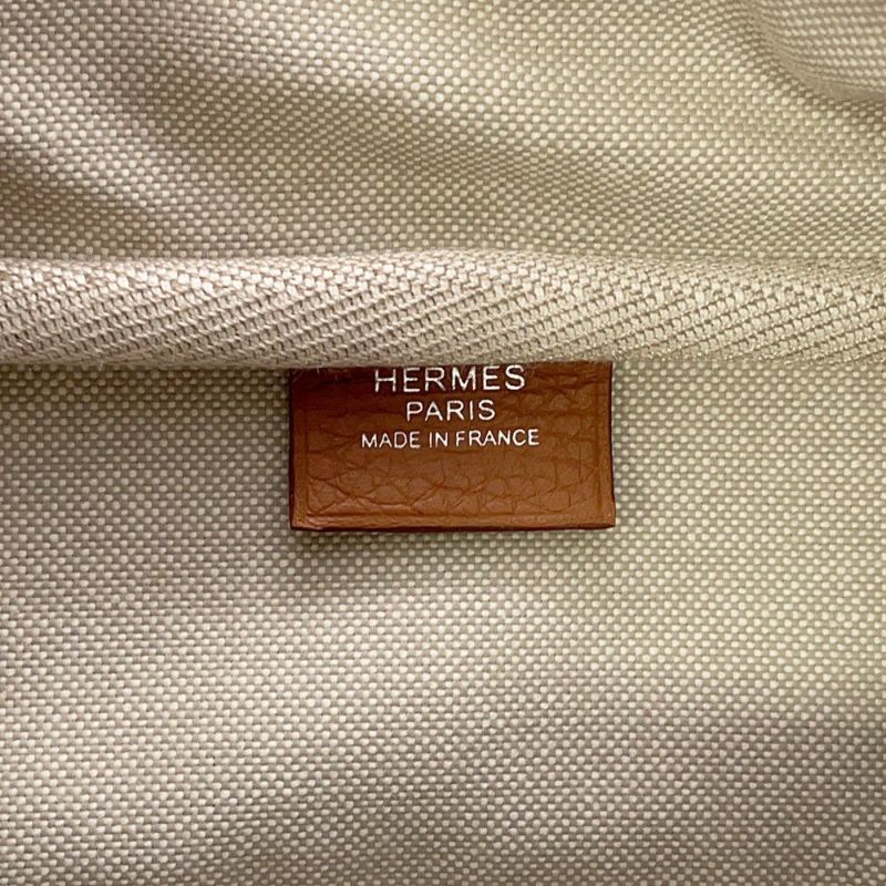 エルメス ハンドバッグ ヴィクトリア2 35 ゴールド/シルバー金具 トリヨンクレマンス W刻印 HERMES バッグ