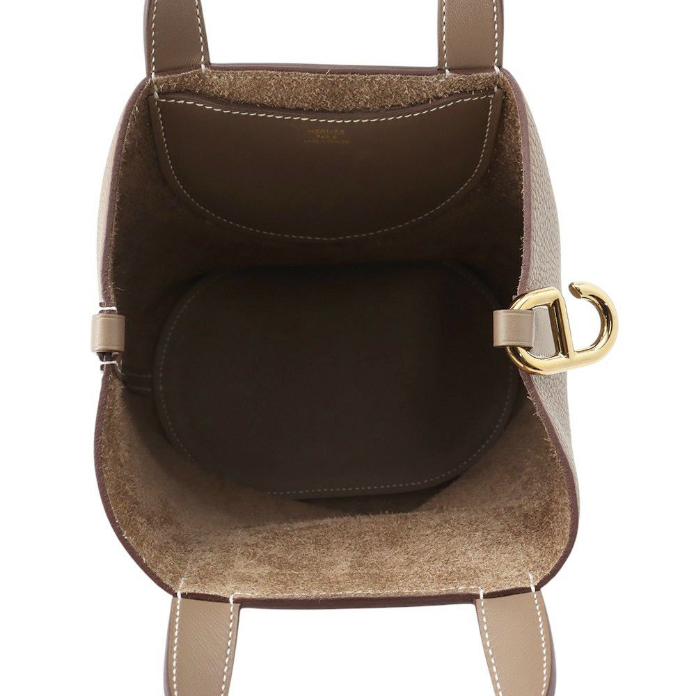 エルメス トートバッグ インザループ 18 エトゥープ/ゴールド金具 トリヨンクレマンス/スイフト U刻印