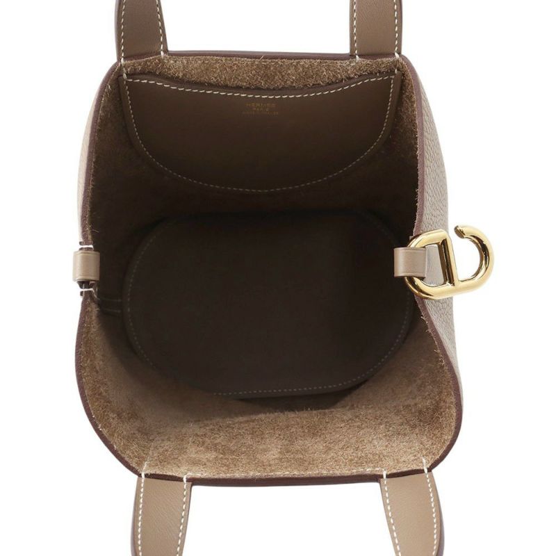 エルメス トートバッグ インザループ 18 エトゥープ/ゴールド金具 トリヨンクレマンス/スイフト U刻印