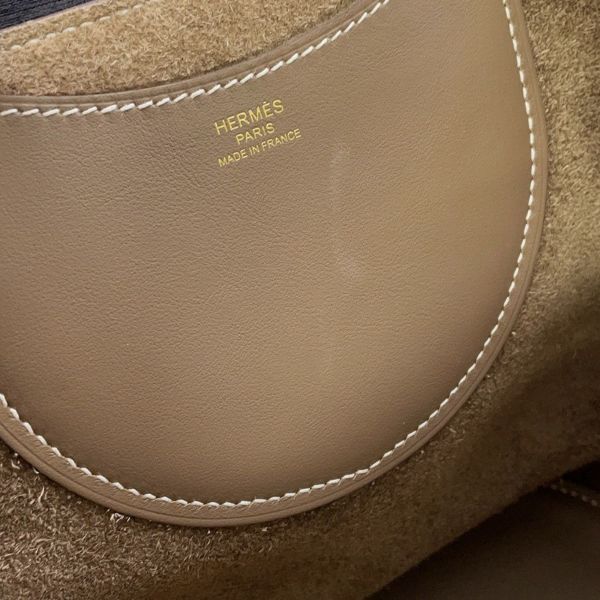 エルメス トートバッグ インザループ 18 エトゥープ/ゴールド金具 トリヨンクレマンス/スイフト U刻印