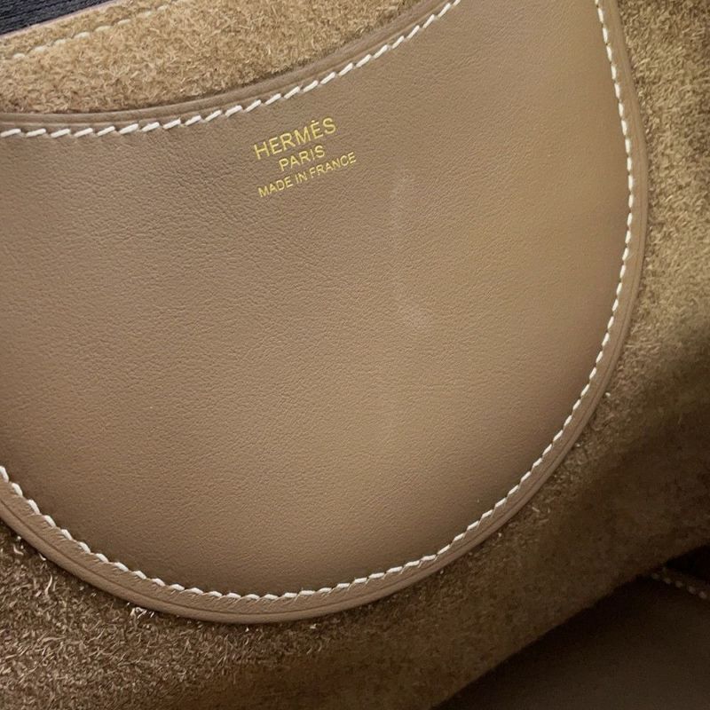 エルメス トートバッグ インザループ 18 エトゥープ/ゴールド金具 トリヨンクレマンス/スイフト U刻印