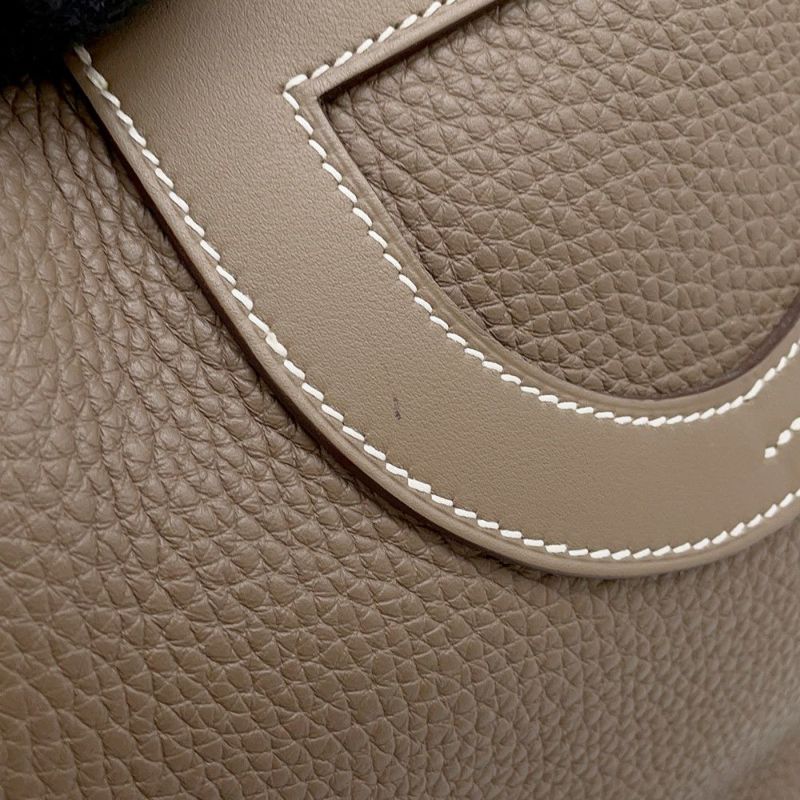 エルメス トートバッグ インザループ 18 エトゥープ/ゴールド金具 トリヨンクレマンス/スイフト U刻印