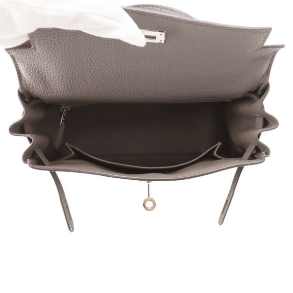 エルメス ハンドバッグ ケリー25 内縫い エタン/シルバー金具 トゴ Z刻印 2wayショルダー