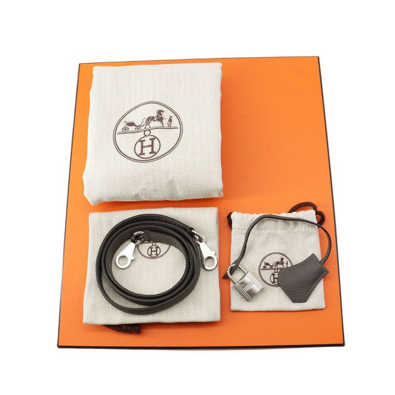 エルメス ハンドバッグ ケリー25 内縫い エタン/シルバー金具 トゴ Z刻印 2wayショルダー