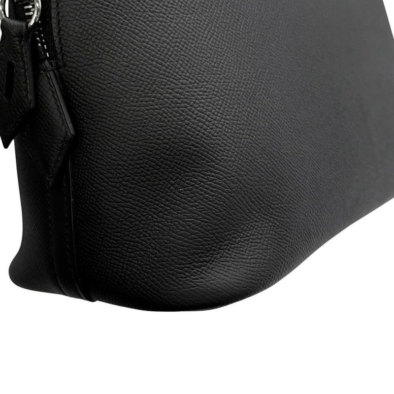 エルメス ハンドバッグ ボリード1923 30 ブラック/シルバー金具 エプソン U刻印 2wayショルダー 黒