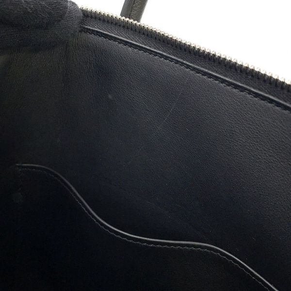 エルメス ハンドバッグ ボリード1923 30 ブラック/シルバー金具 エプソン U刻印 2wayショルダー 黒