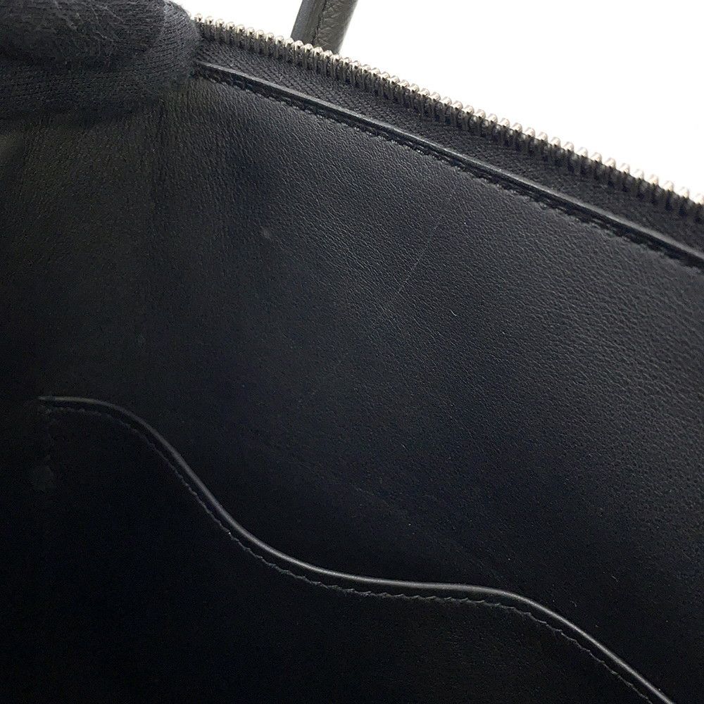 エルメス ハンドバッグ ボリード1923 30 ブラック/シルバー金具 エプソン U刻印 2wayショルダー 黒