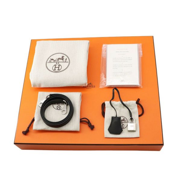 エルメス ハンドバッグ ボリード1923 30 ブラック/シルバー金具 エプソン U刻印 2wayショルダー 黒