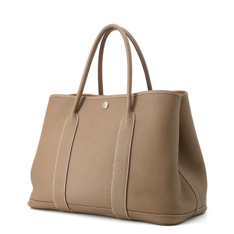 エルメス トートバッグ ガーデンパーティPM エトゥープ/シルバー金具 ネゴンダ U刻印