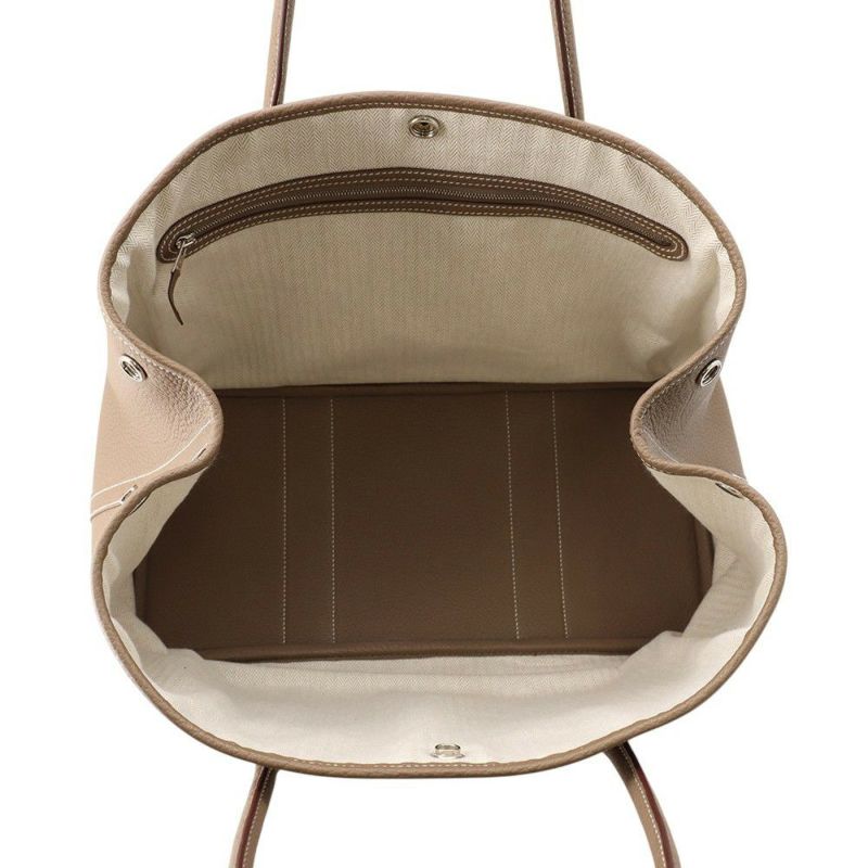 エルメス トートバッグ ガーデンパーティPM エトゥープ/シルバー金具 ネゴンダ U刻印