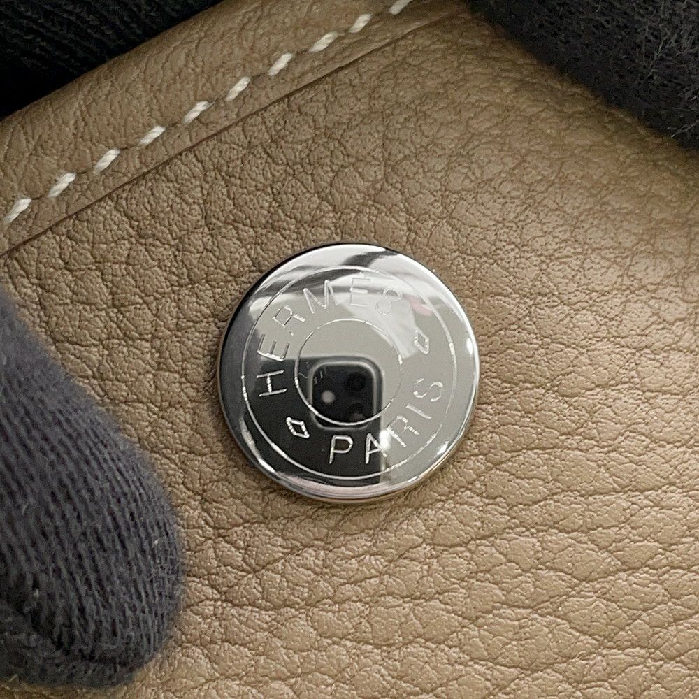 エルメス トートバッグ ガーデンパーティPM エトゥープ/シルバー金具 ネゴンダ U刻印