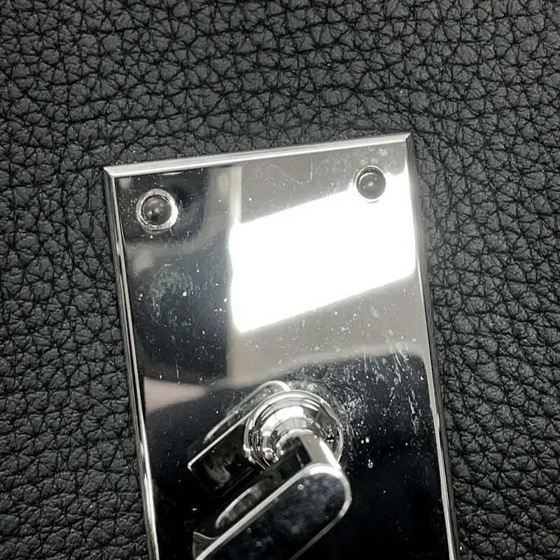 エルメス ハンドバッグ オータクロア 50 ブラック/シルバー金具 トゴ U刻印 HERMES バッグ 黒