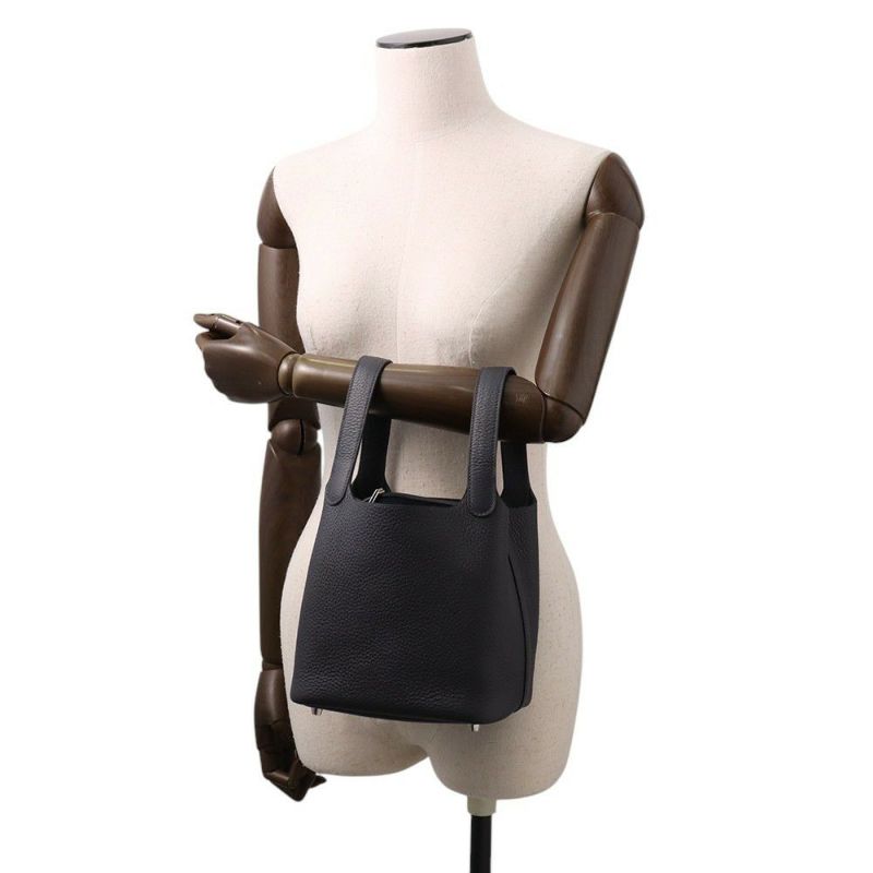 エルメス ハンドバッグ ピコタンロックPM キャバン/シルバー金具 トリヨンクレマンス K刻印