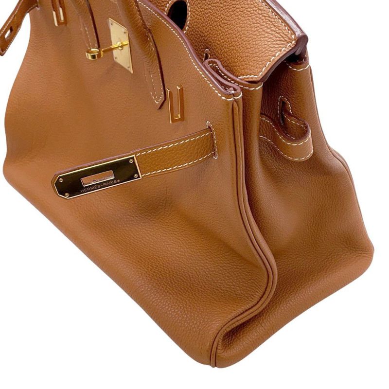エルメス バーキン35 ゴールド/ゴールド金具 トゴ □K刻印 HERMES Birkin ハンドバッグ