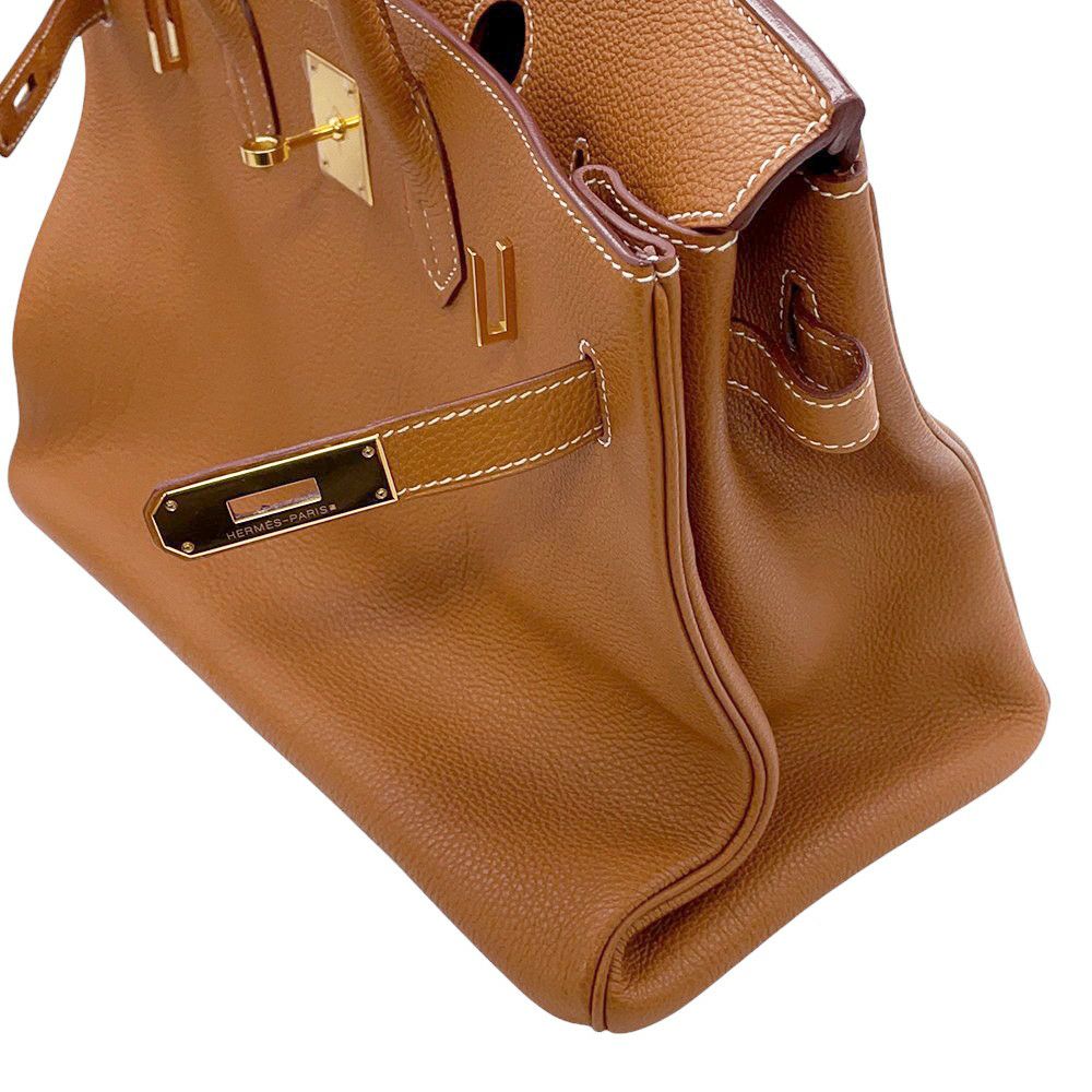 エルメス バーキン35 ゴールド/ゴールド金具 トゴ □K刻印 HERMES Birkin ハンドバッグ