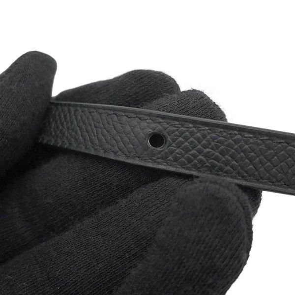 エルメス ショルダーバッグ ケリーマルチポケット ブラック/シルバー金具 エプソン K刻印 黒