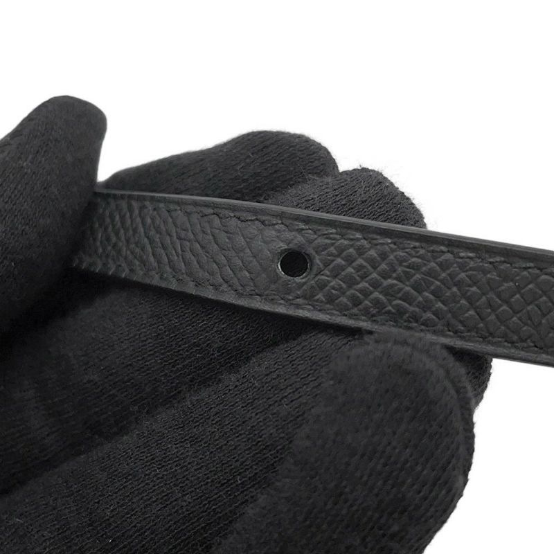 エルメス ショルダーバッグ ケリーマルチポケット ブラック/シルバー金具 エプソン K刻印 黒