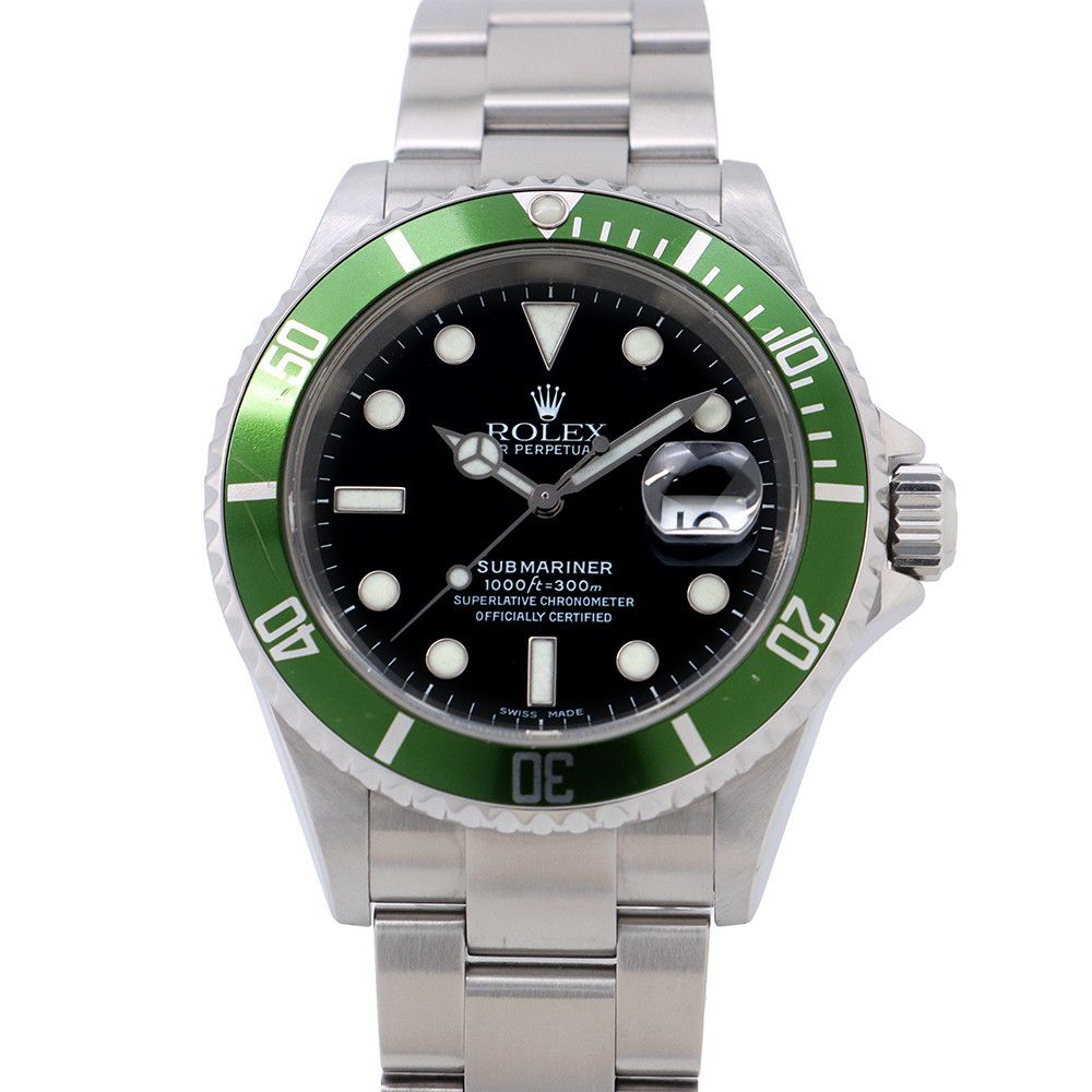 ロレックス サブマリーナ デイト ランダムシリアル 16610LV ROLEX 腕時計 黒文字盤