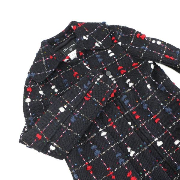 シャネル コート ツイード ステンカラーコート ウール レディースサイズ36 P42157 CHANEL アウター
