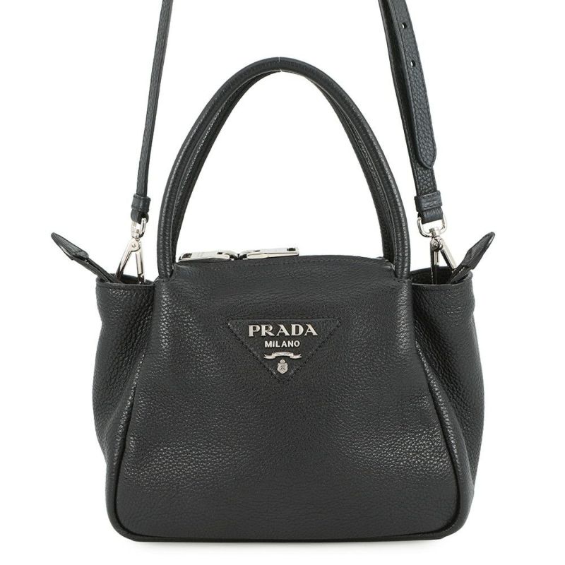 プラダ ハンドバッグ スモール ヴィッテロダイノ レザー 1BC145 PRADA 2way 黒