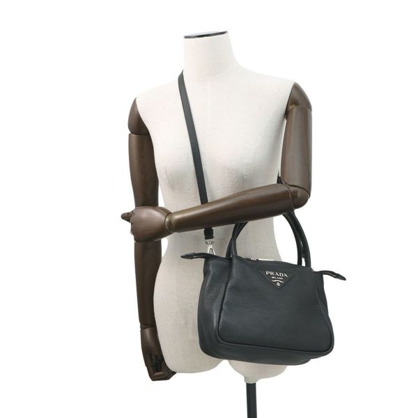 プラダ ハンドバッグ スモール ヴィッテロダイノ レザー 1BC145 PRADA 2way 黒
