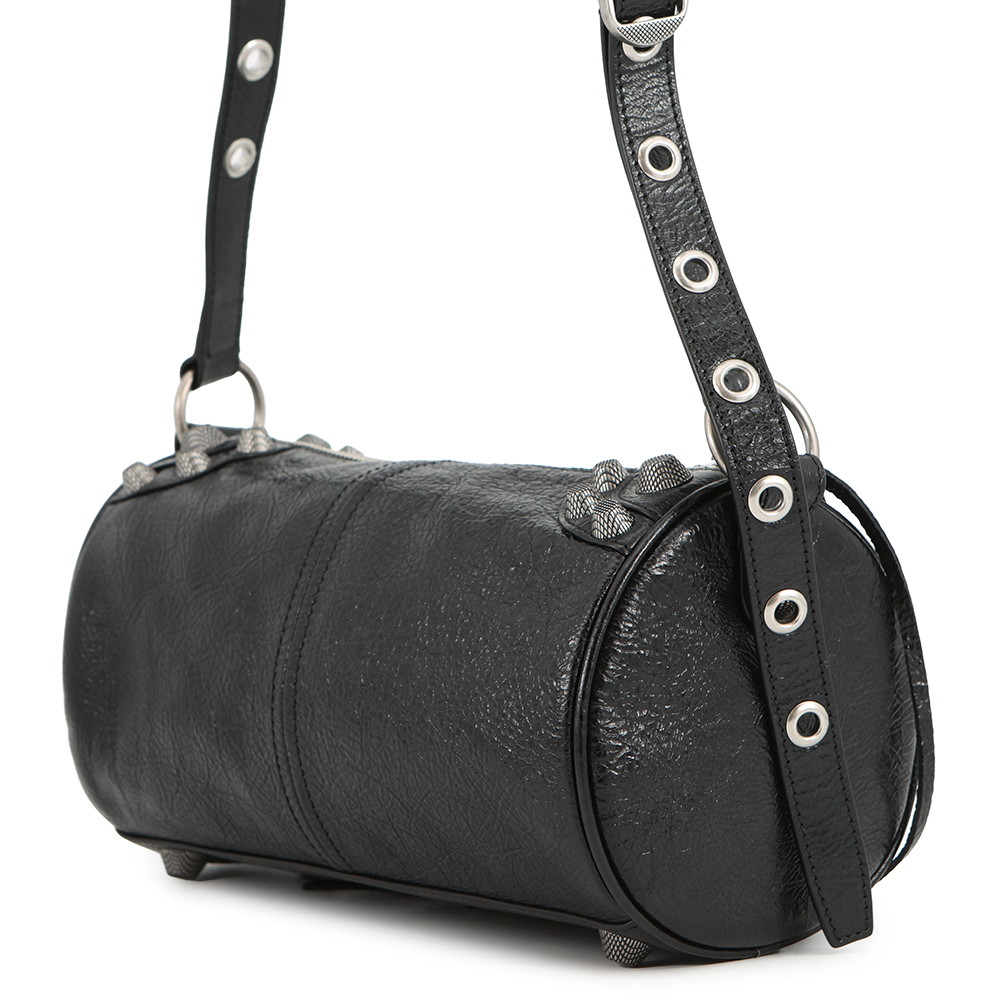 バレンシアガ ショルダーバッグ ルカゴール シリンダー レザー 771716 BALENCIAGA 黒